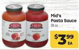 Tony’s Fresh Market Mid's Pasta Sauce offer
