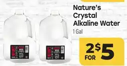 Tony’s Fresh Market Nature's Crystal Alkaline Water offer