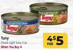 Tony’s Fresh Market Tuny Chunk Light Tuna offer