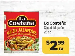 Tony’s Fresh Market La Costeña Sliced Jalapeños offer