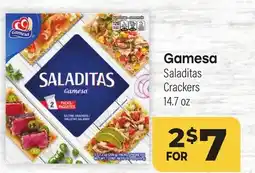 Tony’s Fresh Market Gamesa Saladitas Crackers offer