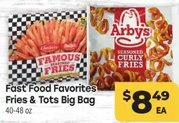 Tony’s Fresh Market Fast Food Favorites Fries & Tots Big Bag offer