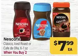 Tony’s Fresh Market Nescafé Clásico, Iced Roast or Cafe de Olla offer