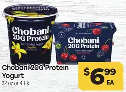 Tony’s Fresh Market Chobani 20G Protein Yogurt offer