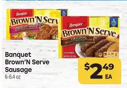 Tony’s Fresh Market Banquet Brown'N Serve Sausage offer