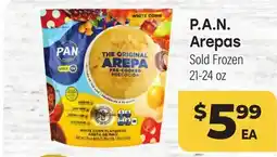 Tony’s Fresh Market P.A.N. Arepas offer