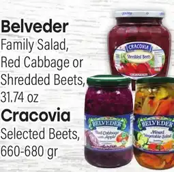 Tony’s Fresh Market Belveder Family Salad, Red Cabbage or Shredded Beets, 31.74 oz Cracovia Selected Beets, 660-680 gr offer