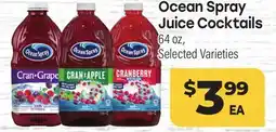 Tony’s Fresh Market Ocean Spray Juice Cocktails offer