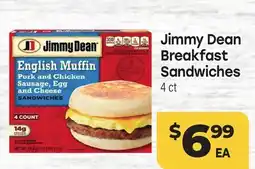 Tony’s Fresh Market Jimmy Dean Breakfast Sandwiches offer