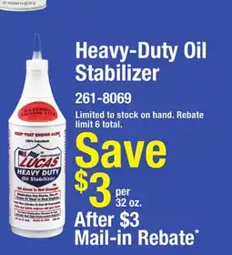 Menards Heavy-Duty Oil Stabilizer offer
