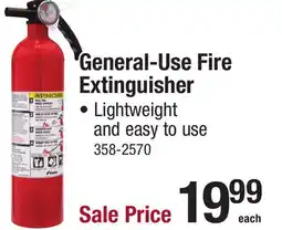 Menards General-Use Fire Extinguisher offer