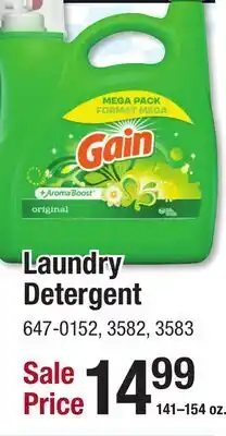 Menards Gain Laundry Detergent offer
