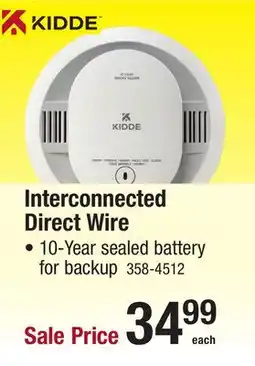 Menards KIDDE Interconnected Direct Wire offer