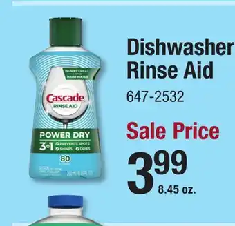 Menards Dishwasher Rinse Aid offer