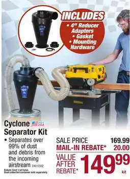 Menards Cyclone Separator Kit offer