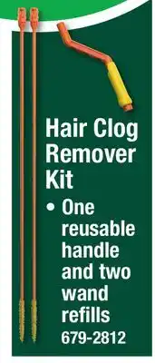 Menards Hair Clog Remover Kit offer