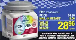 Menards STAIN-BLOCKING FORMULA WITH ARM & HAMMER TECHNOLOGY THAT REDUCES COMMON HOUSEHOLD ODORS! offer