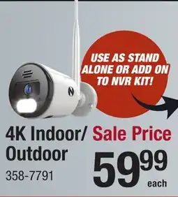 Menards 4K Indoor/ Outdoor offer