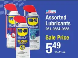Menards Assorted Lubricants offer