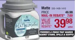 Menards Matte INTERIOR PAINT & PRIMER offer