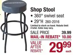 Menards Shop Stool offer