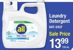 Menards Laundry Detergent offer