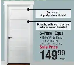Menards 5-Panel Equal offer