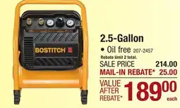 Menards 2.5-Gallon AIR COMPRESSORS offer