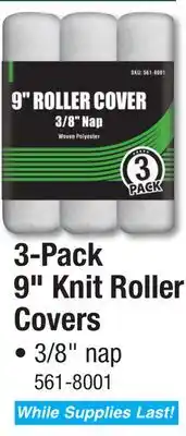 Menards 3-Pack 9 Knit Roller Covers offer