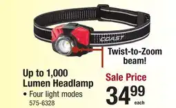 Menards Up to 1,000 Lumen Headlamp offer
