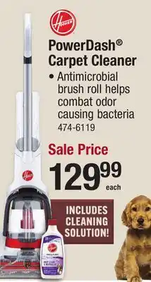 Menards Hoover PowerDash Carpet Cleaner offer