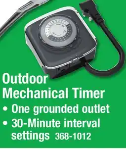Menards Outdoor Mechanical Timer offer