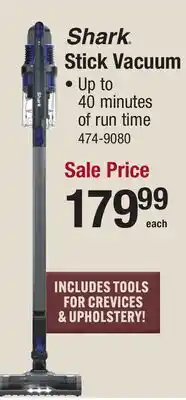 Menards Shark Stick Vacuum offer