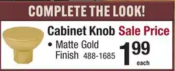 Menards Cabinet Knob offer