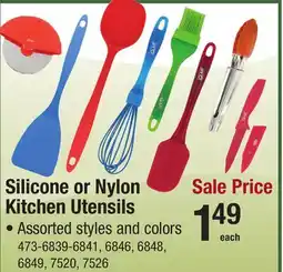 Menards Silicone or Nylon Kitchen Utensils offer