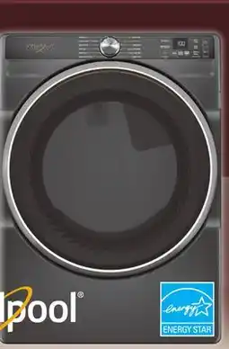 Menards Whirlpool 7.4 cu. ft. Electric Steam Dryer offer