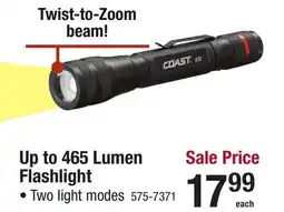 Menards Up to 465 Lumen Flashlight offer