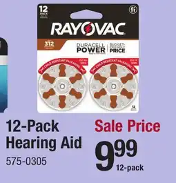 Menards 12-Pack Hearing Aid offer