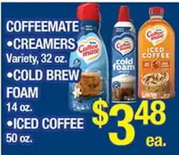 Torres Supermercado COFFEEMATE • CREAMERS • COLD BREW FOAM • ICED COFFEE offer
