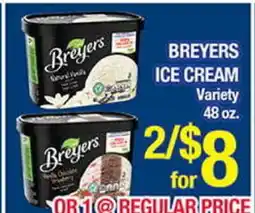 Torres Supermercado BREYERS ICE CREAM offer