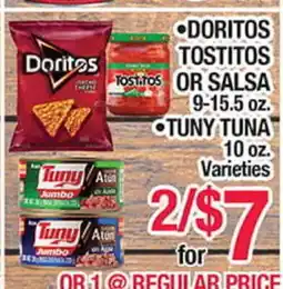Torres Supermercado •DORITOS •TOSTITOS •SALSA •TUNY TUNA offer