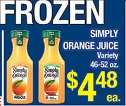 Torres Supermercado FROZEN SIMPLY ORANGE JUICE offer