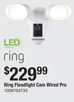 The Home Depot Ring Floodlight Cam Wired Pro offer