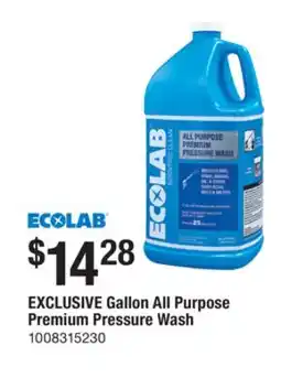 The Home Depot Ecolab Gallon All Purpose Premium Pressure Wash offer
