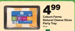 Save a Lot Coburn Farms Natural Cheese Slices Party Tray offer