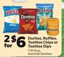 Save a Lot Doritos, Ruffles, Tostitos Chips or Tostitos Dips offer
