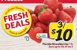 Winn Dixie Florida Strawberries offer