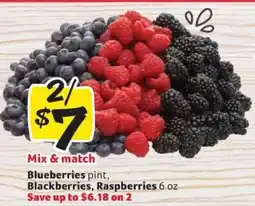 Winn Dixie Blueberries, Blackberries, Raspberries offer