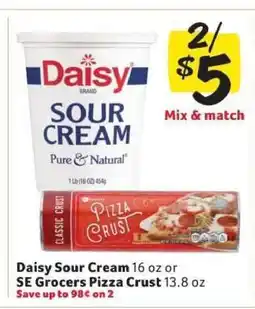 Winn Dixie Daisy Sour Cream or SE Grocers Pizza Crust offer