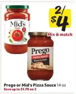 Winn Dixie Prego or Mid's Pizza Sauce offer